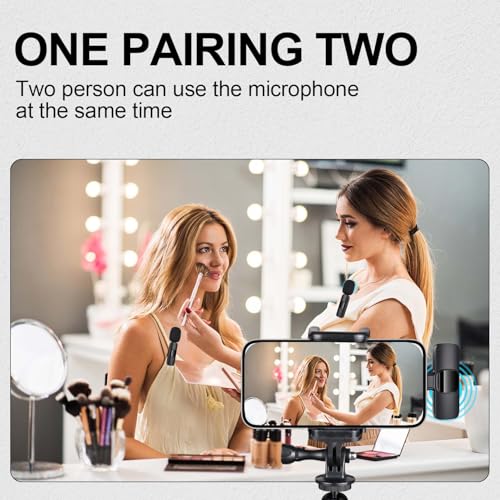 Wireless Lavalier Microphone for iPhone - iPad, Android Phone, Mini Lapel Mic with Noise Reduction and Crystal Sound for Video Recording, Vlogging, TikTok, YouTube,LiveStream - Image 5
