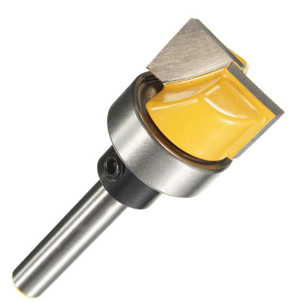 1/4 pollici gambo Flush Trim cerniera mortising stencil router bit con cuscinetto a sfera lavorazione legno fresa strumento