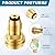 Vicenpal Propane Tank Extension Hose Braided with Gauge and Tank Adapter Converts Pol to Qcc1, Propane Hose Adapter Braided with Gauge for Gas Grill, Stove, Heaters and More Appliances(6 ft)