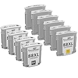 SPEEDYINKS Remanufactured Ink Cartridge Replacement for HP 88XL (10-Pack)
