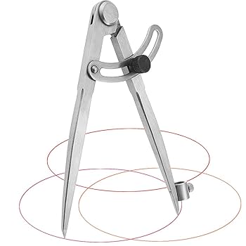 Rayong 8 Inch Professional Woodworking Compass Large Compass Drawing Compass Scribing Compass With Wing And Pencil Holder For Geometry,Drawing,Drafting-Perfect Pencil Compass For Carpenter