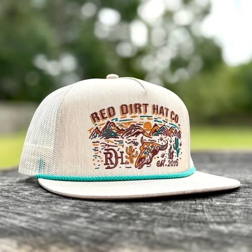 Image of Red Dirt Hat Company Southwest Adjustable Snapback Hat (Deserted - Stone)