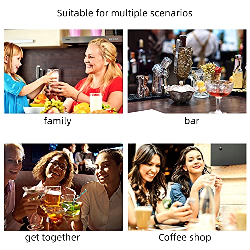 10 STKS Cocktail Roerders Swizzle Sticks Acryl Drink Roerders Herbruikbare Kleurrijke Swizzle Sticks met Wijn Glas… - Afbeelding 5