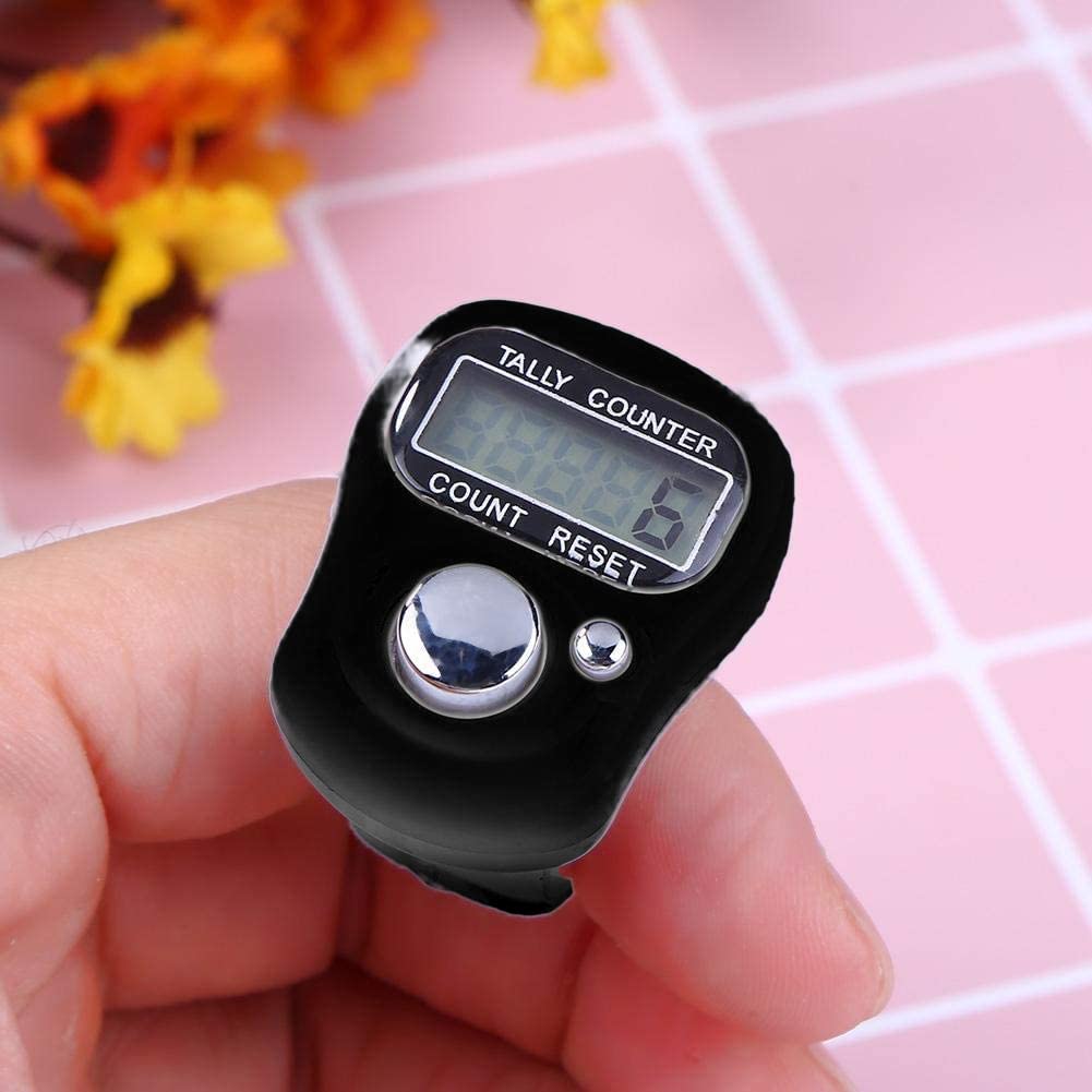 Compteur Manuel,Compteur Digital,Compteur Clicker,Compteur Numérique,Compteur Electronique,Compteur électronique,Compteur Numeration,Compte-Rangs,Compteur de Doigts Électronique LED à 5 Chiffres