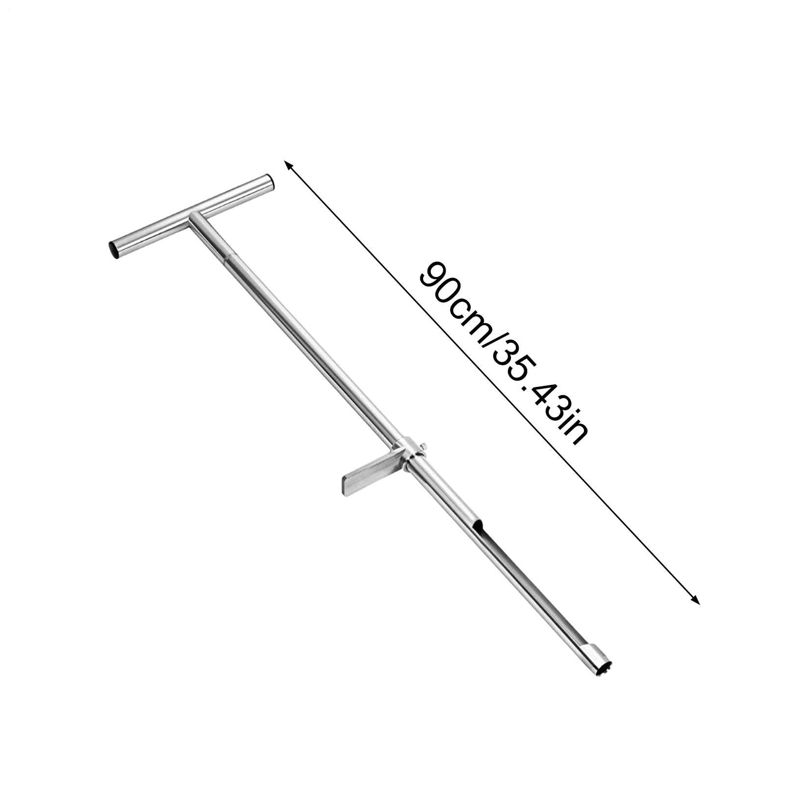 Sonda per Terreno Carotatore Ergonomico In Acciaio Inossidabile | Sonda Con Manico A T per Prato Giardino Fattoria Cortile Frutteto Giardinieri Domestici Paesaggisti Professionisti