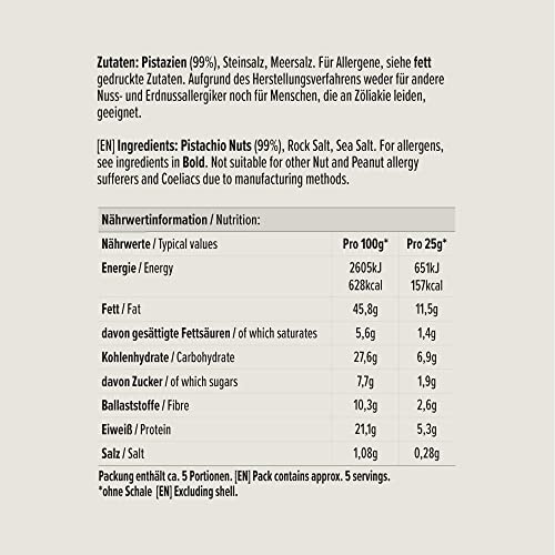 by Amazon Pistazien geröstet & gesalzen, 250g