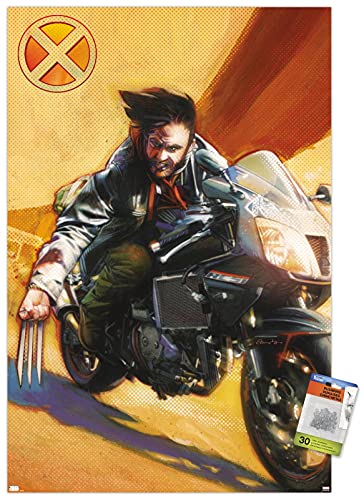 Póster de Wolverine Marvel Comics con alfileres coleccionables para decorar pared de habitación 2