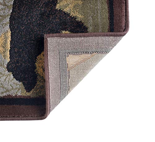 Homespun Cabin Novelty Lodge Pattern Multi-Color Scatter Mat Rug, 2' X 3' #TOP7