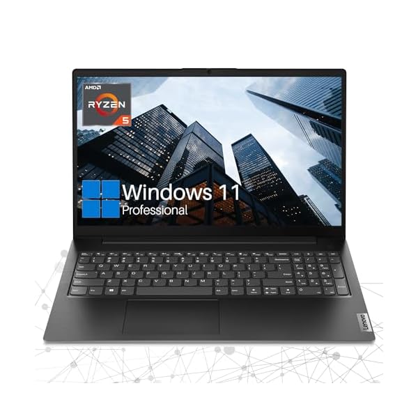 Lenovo V15 Gen 4 Business Laptop, 15.6" FHD Screen, AMD Ryzen 5 5500U, 24GB RAM, 1TB SSD, Webcam, HDMI, Wi-Fi, Windows 11 Pro, Black