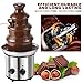 Chocolate Fountain, 4 Tiers Electric Melting Machine Chocolate Fondue Fountain Set with 6pcs Stainless Steel Forks, 4-Pound Capacity for Nacho Cheese, BBQ Sauce, Ranch