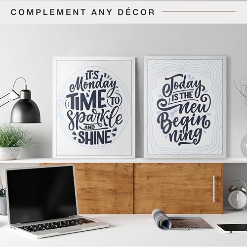 Image of MCS Foundation 16x20 Poster Frame Traditional Black, Vertical & Horizontal Wall Hanging Large Picture Frame for Photos, Posters & Art Prints (2-Pack)