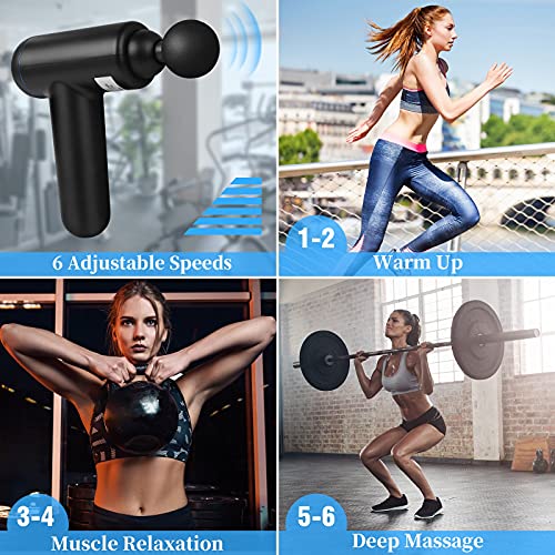 image for Skcoipsra Muscle Massage Gun, Handheld Therapy Gun for Neck Back Pain 