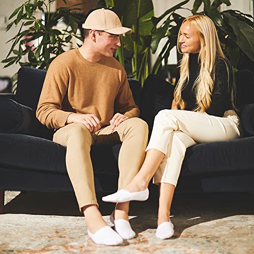 Image of Cloud No Show Socks Non Slip Loafer Sneaker Flats Boat Shoe Invisible Low Cut Liner Cotton Socks For Mens and Womens