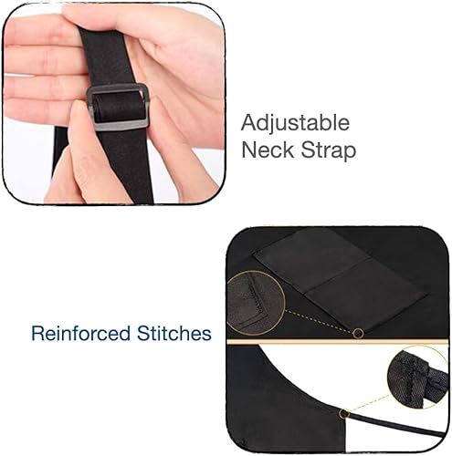 Miniatura 5 de Urby Delantales para mujer con bolsillos, talla grande, XL XXL o cintura 40+, extra grande y largo.