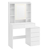 VASAGLE KAILYN Collezione - Toeletta con Luci LED a LuminositàRegolabile