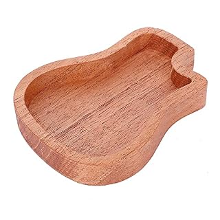 Uxsiya Étui de médiators de Guitare, boîte de médiator en Bois d’acajou Cadeau Parfait pour Un Usage Quotidien - Les Beatles, Paul McCartney, John Lennon, RIngo Starr, George Harrison