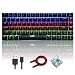 Produktbild FELiCON AK33 Mechanisches Tastaturspiel RGB LED-Gaming-Tastatur mit Hintergrundbeleuchtung 82 Tasten Anti-Ghosting-Metall Multimedia Ergonomische USB-Spieletastatur für PC und Laptop (blauer Schalter)