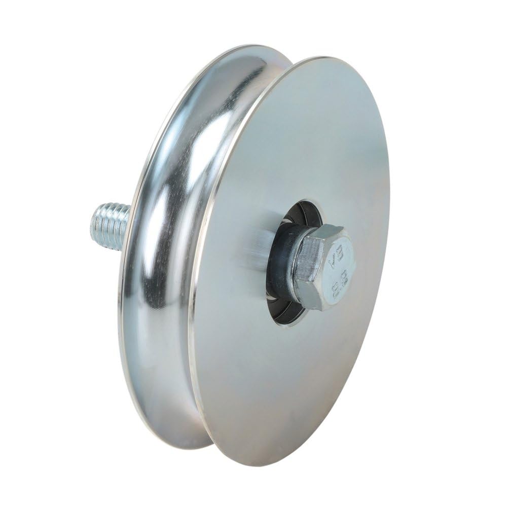 12PZ RUOTE PER CANCELLO GOLA TONDA CON BULLONE 1 CUSCINETTO MM. 60 Nextradeitalia