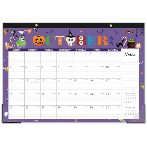 2026 Desk Calendar - 2026 Calendar from January 2026 to December 2026, 12