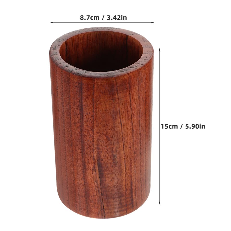 MAGICLULU 2pièces Porte-ustensiles Bois Organisateur de Couverts Pot à Ustensiles pour Baguettes et Fourchettes Accessoire de Cuisine Pratique