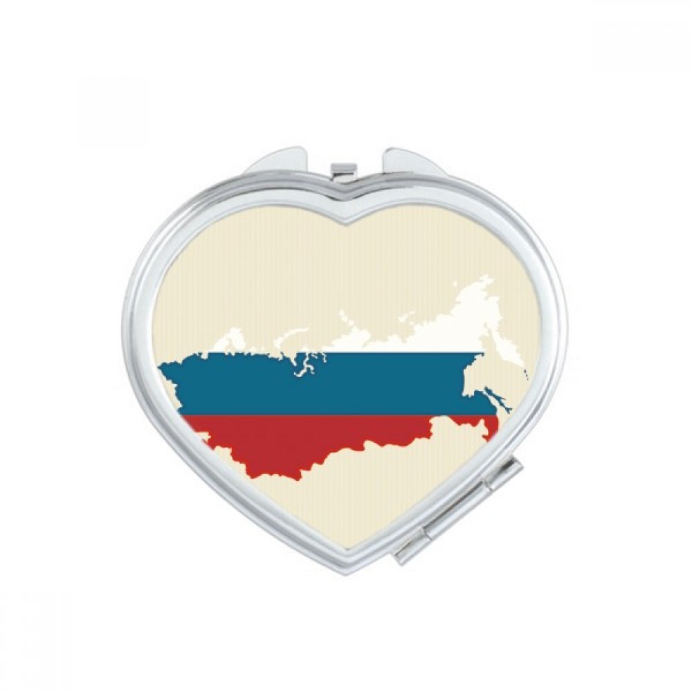 Miroir de maquillage compact Russie pour retouches express dans le sac à main en voyage