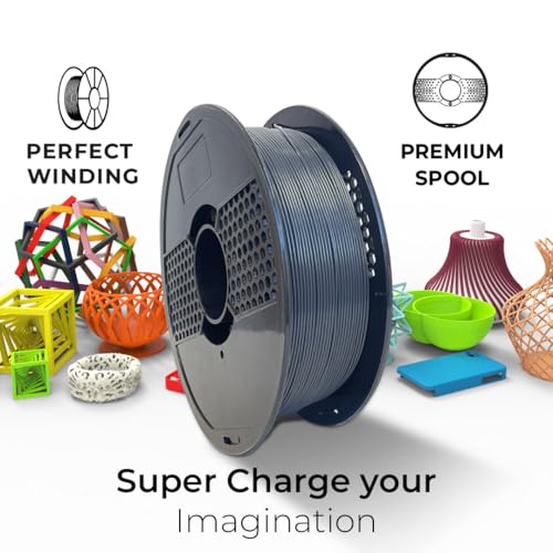 Image of NFIL3D Premium HS PLA+ Midnight Grey - 3D Printing Filament | Compatible with All 3D Printers | 1.75mm | 1Kg Nett Weight