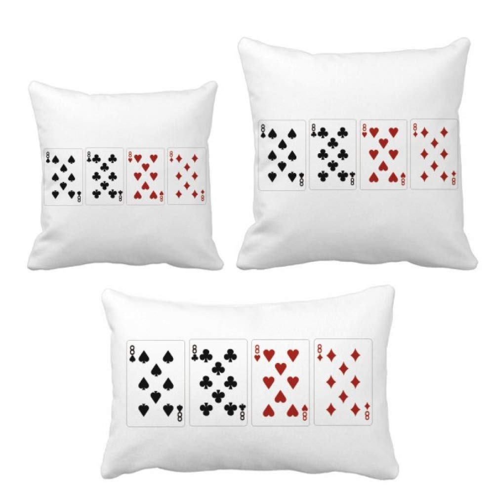 Taies d'oreiller en forme de cœur housses de coussin club de diamants géométrique lit canapé