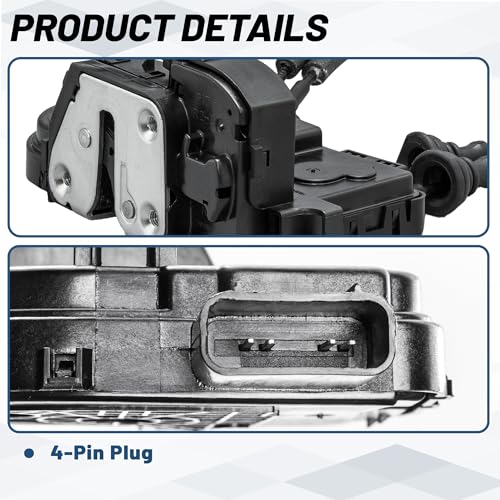 Image of KELOKE Door Latch Lock Actuator Compatible with Hyundai Santa Fe 2010 2011 2012, Front Right Passenger Side, Replace# 813200W000, DLA1251