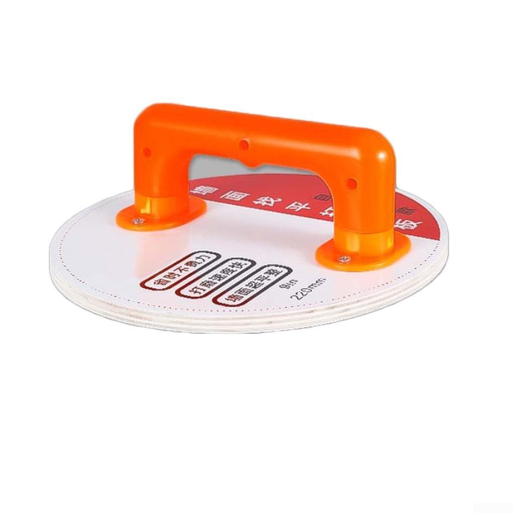 Supporto autoadesivo per carta vetrata da 22,9 cm con retro floccato antiscivolo, per levigatura a parete e a mano, fogli abrasivi grana 180/240/320, compatibile con levigatrici a disco rotonde (a)
