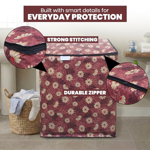 Image of DREAM CARE Waterproof & Dustproof Washing Machine Cover Top Load & Semi Automatic Suitable for 6 kg, 6.2 kg, 6.5 kg (80 x 86 x 51 cms)