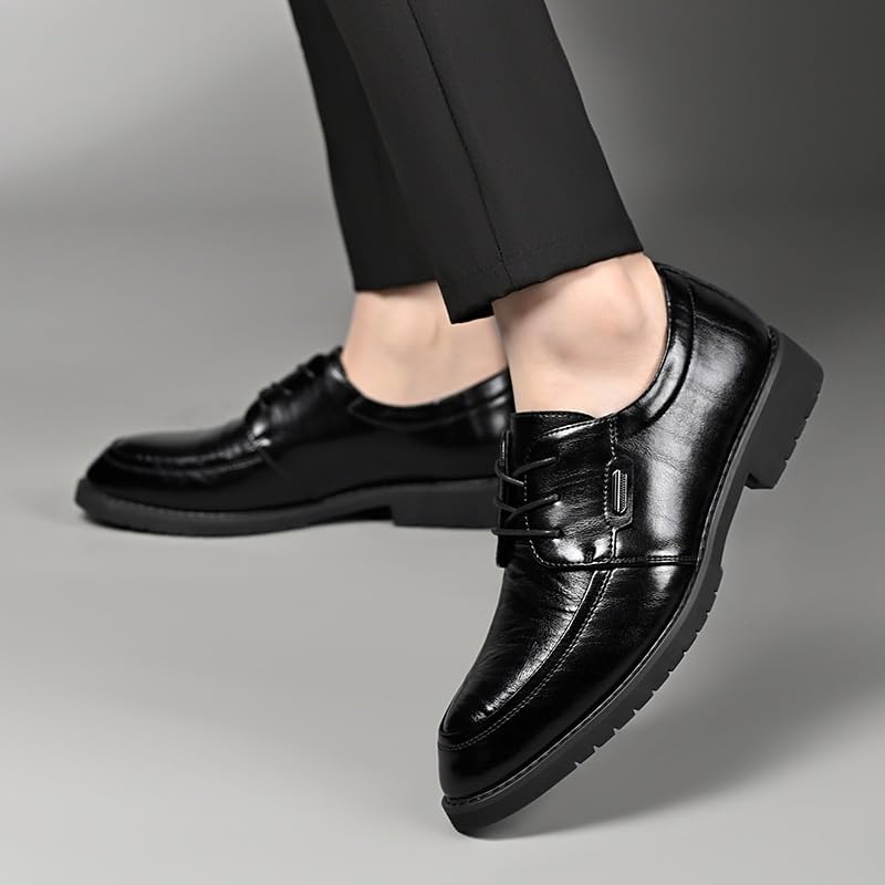 Mens Classic Oxfords Lace Up Luxury Wedding Shoes Men's Modern Formal Oxford2