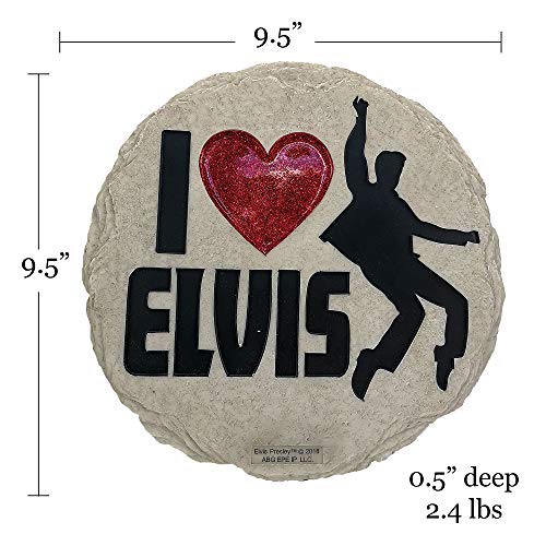 Image of Spoontiques - Garden Decor - Elvis Stepping Stone - Decorative Stone for Garden