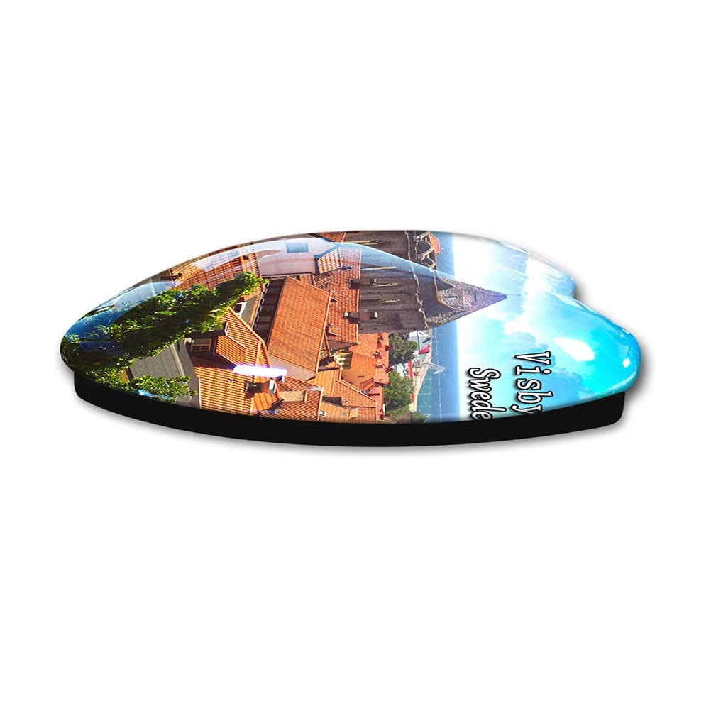 Svezia Uppsala frigorifero magnete frigorifero adesivi collezione magnete decorativo viaggio souvenir a forma di cuore vetro