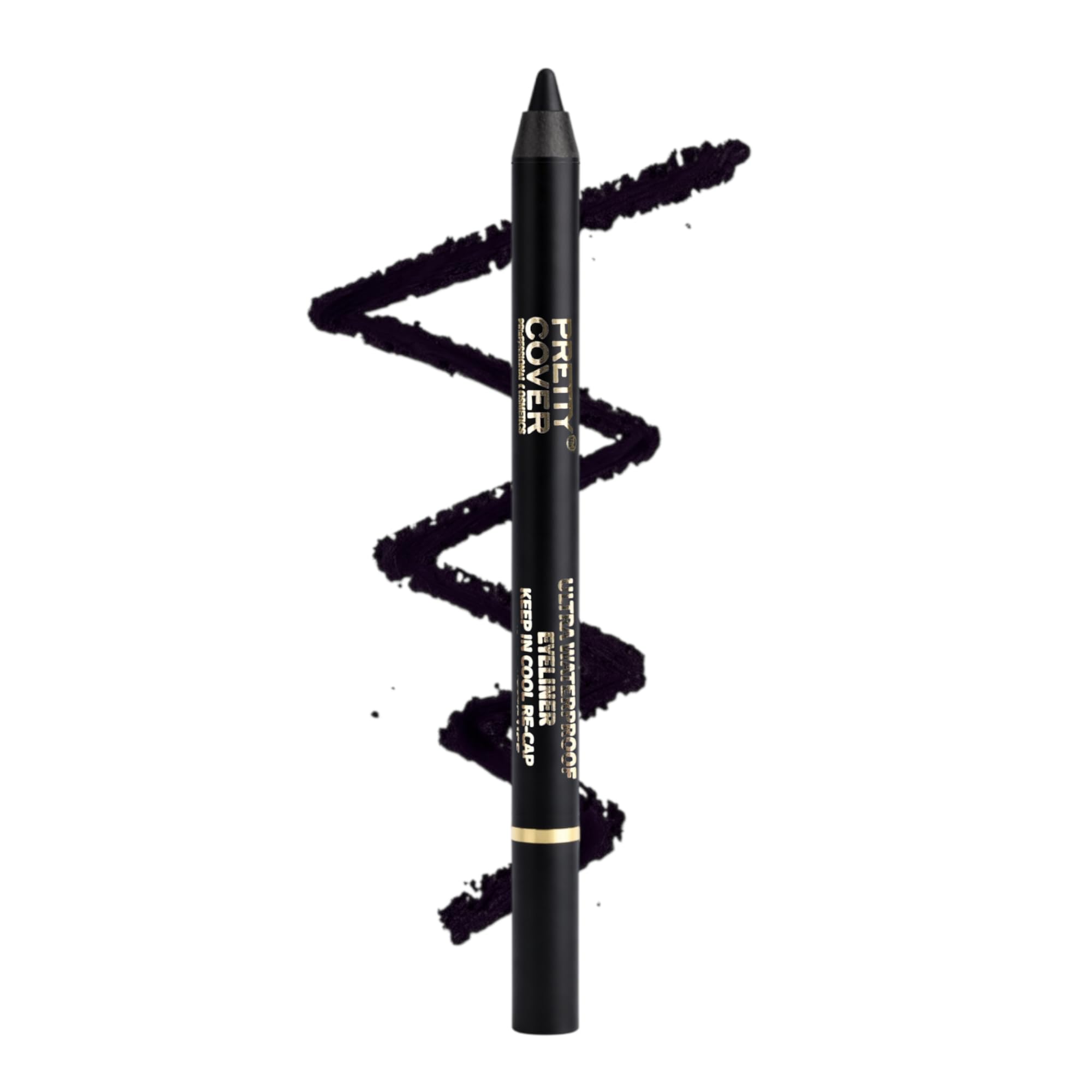 PRETTY COVER® Bold Black Kajal Eyeliner - 24HR Smudge-Proof Long-Lasting Eye Pencil-image-41