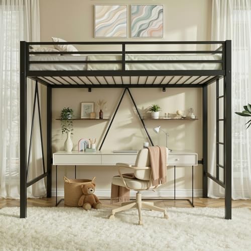 SHA CERLIN Loft Bed Twin Size with CPC Certification, Heavy