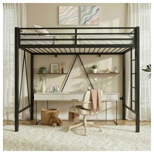 Heavy Duty Loft Bed for Space Saving