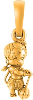 Akshat Sapphire 925 Sterling Silver Golden God Hanuman Pendant Lord Bajrang Bali Locket for Men Price In India
