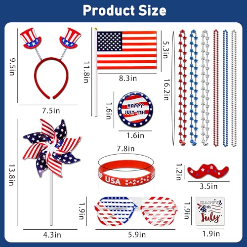 136pcs4thofjulyaccessoriespatrioticpartyfavorsfourthofjulydecorationsuppliesheadbandshutterglassestattoostickernecklaceflagamericanmemorialindependencedayusathemed Urban Country Home Decor 136pcs 4th of july accessories patriotic party favors fourth of july decoration supplies headband shutter glasses tattoo sticker necklace flag american memorial independence day usa themed urban country home decor