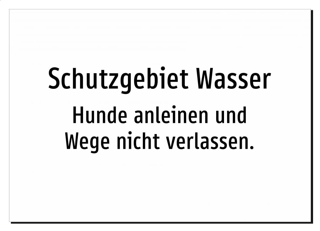 31291-DE-T-06 | Schutzgebiet Wasser - Hunde anleinen und Wege nicht