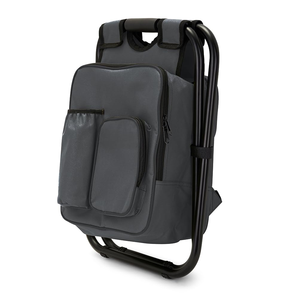 Livoo – Chaise Sac à Dos Isotherme SEP140G – 3 en 1, 15L, Jusqu’à 150 kg, 600D, Gris