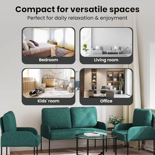 Juegos de sofás con cojín de 3 piezas verde oscuro vidaXL para sala 7