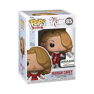 Funko Pop! Rocks: Mariah Carey Christmas – Diamant Pailleté – Exclusivité Amazon – Figurine en Vinyle à Collectionner – Idée de Cadeau – Produits Officiels – Jouets pour Les Enfants et Adultes - Les Beatles, Paul McCartney, John Lennon, RIngo Starr, George Harrison