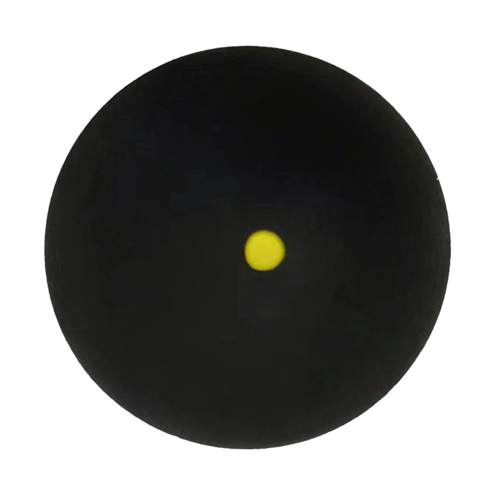 Rurunklee Single Dot Squash Balls | Single Yellow Dot Soft Rubber Sports Competition Squash Ball | Portable Squash Equipment, Racket Balls for Easy Control, Stable Bounce for All Skill Levels