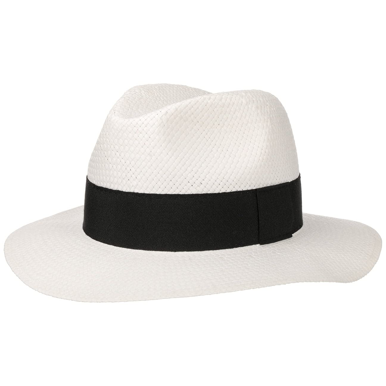 LIPODO Traveller de Paja White Mujer/Hombre - Made in Italy Sombrero Sombreros Hombre músico con Banda Grosgrain Primavera/Verano