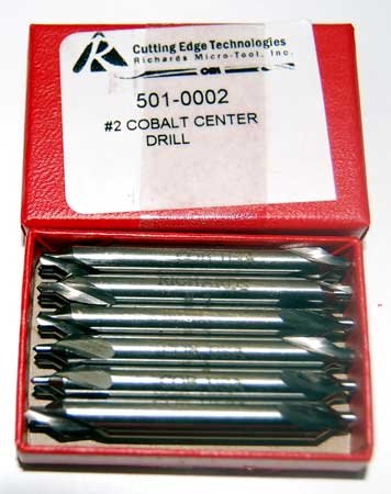 12 Pc. Richard #2 (5/64" Drill Dia) M42-8% Cobalt Combined Drill & Countersinks