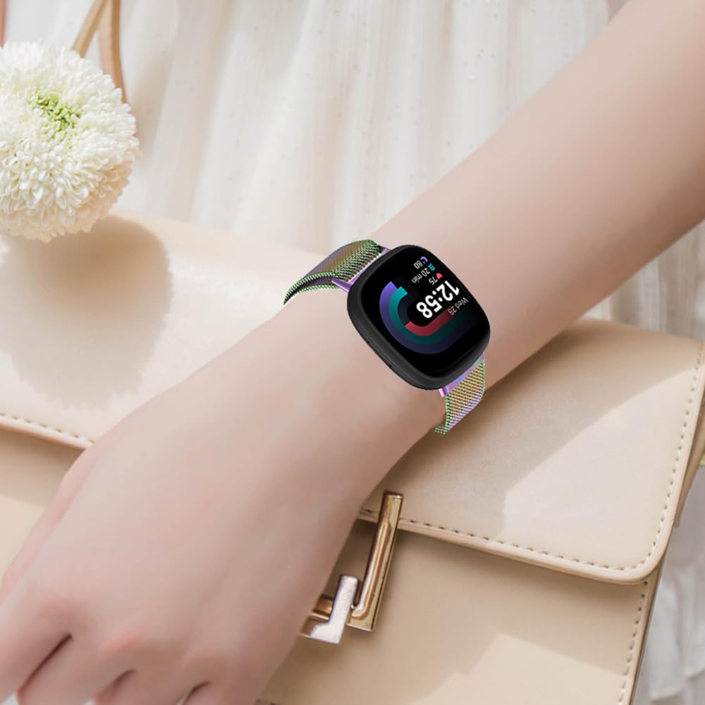 Moydolo Compatible with Fitbit Versa 3 Versa 4 Bands Women Men - Image 4