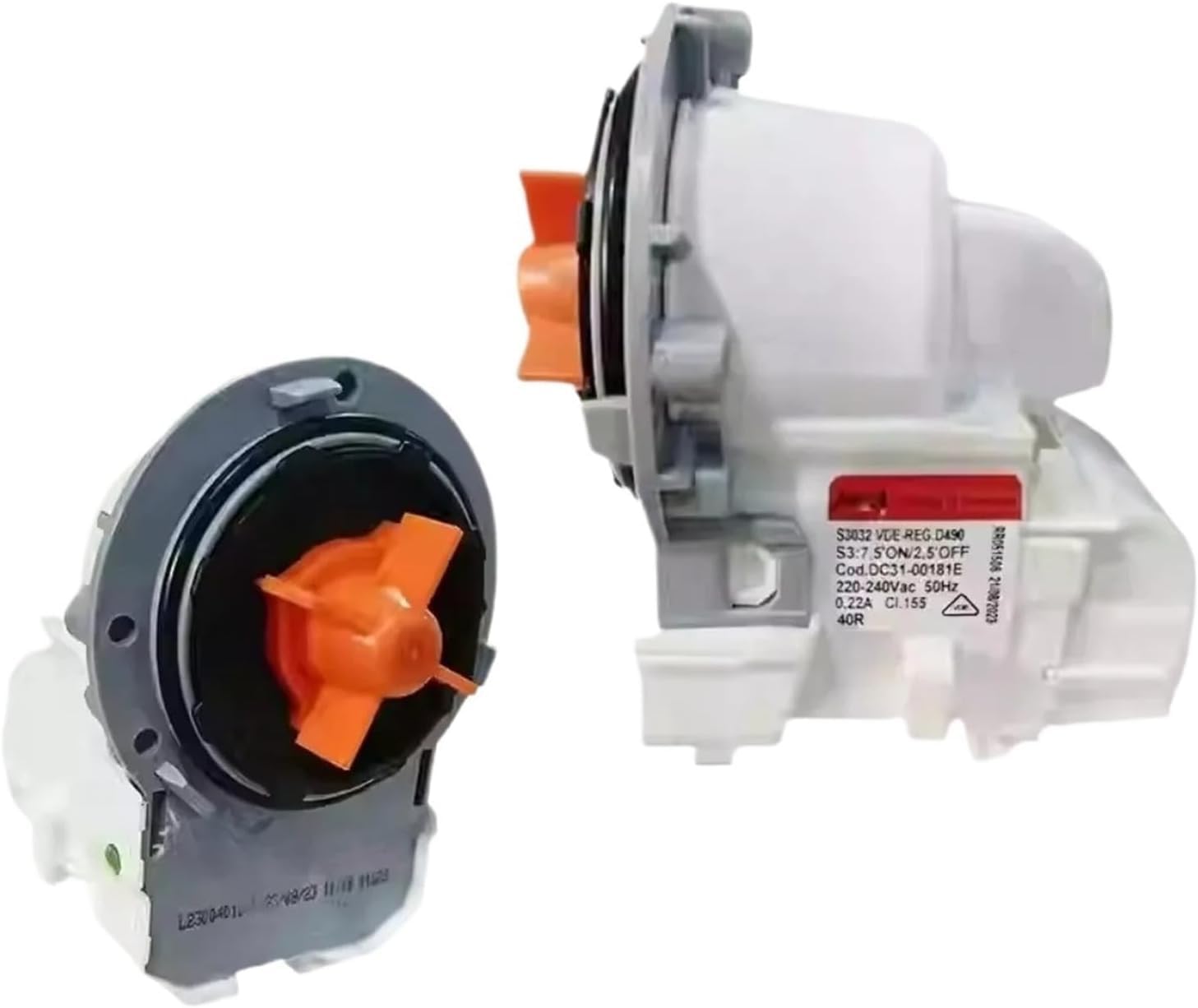 Drainage Replacement Part,S3032 220V 50Hz DC31-00181E Drain Pump Motor,Compatible for Washing Machine Washer Parts