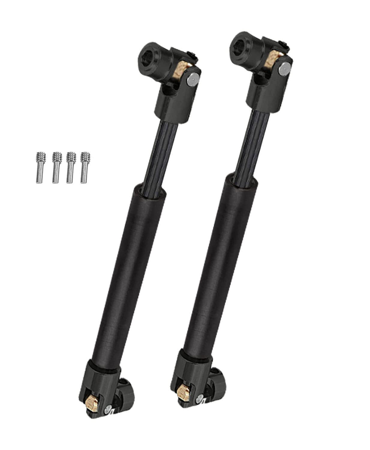 ARRCat RC Crawler Drive Shaft 94-125MM Upgrades for 1/10 SCX10 2 Red cat D90 Gen7/Pro Rc 4WD GEN8 SCX10-II,Steel #45 Universal Driveshaft,Metal Axles