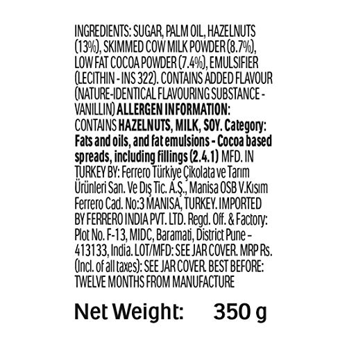 Image of Nutella Hazelnut Spread with Cocoa, 350g + Nutella Hazelnut Spread with Cocoa 160g