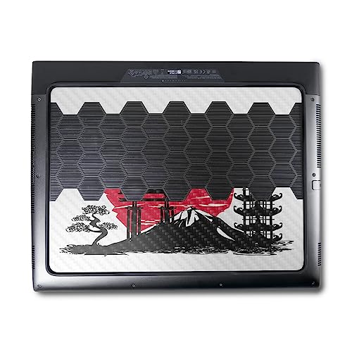 Image of MightySkins Carbon Fiber Skin Compatible With Alienware M18 R1 (2023) Full Wrap Kit - Japanese Style | Protective Durable Textured Carbon Fiber Finish | Easy To Apply & Change Styles | Made in the USA